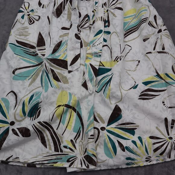 Dressbarn Dress Womens 4 Multicolor Sleeveless Scoop Neck Pleated Knee Length - Picture 12 of 16